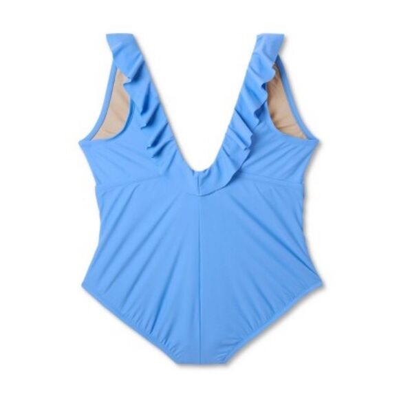 Women's Ruffle Ruched Full Coverage One Piece Swimsuit - Kona Sol - Picture 3 of 3